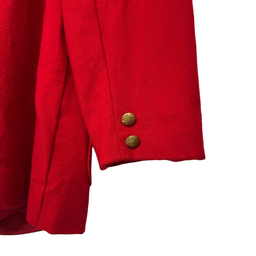 Pendleton Red 100% Wool Blazer Jacket - image 8
